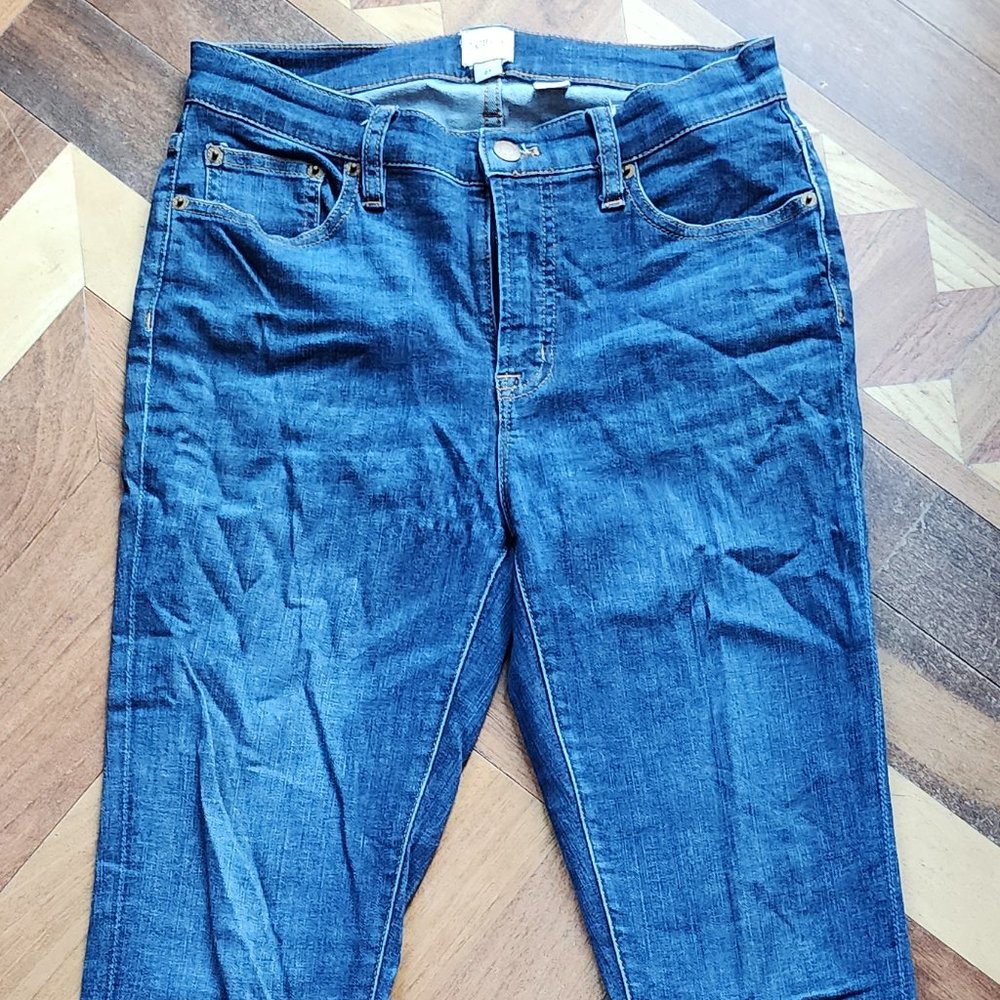 J.Crew Dark Wash Skinny Jeans Size 27 - Picture 3 of 13